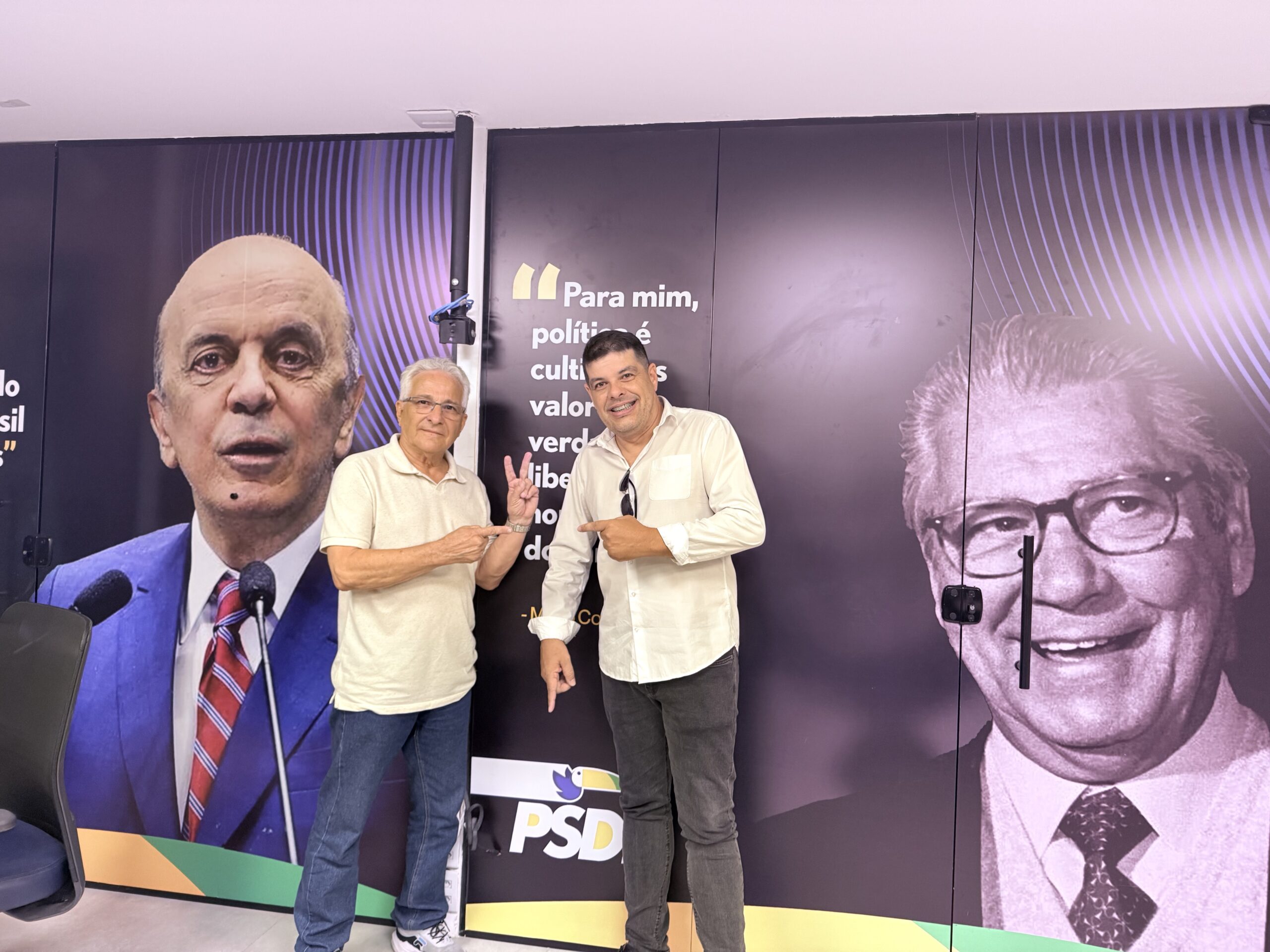 Presidente da FIC realiza visita ao pré-candidato a deputado federal Flávio Saldanha no Rio de Janeiro